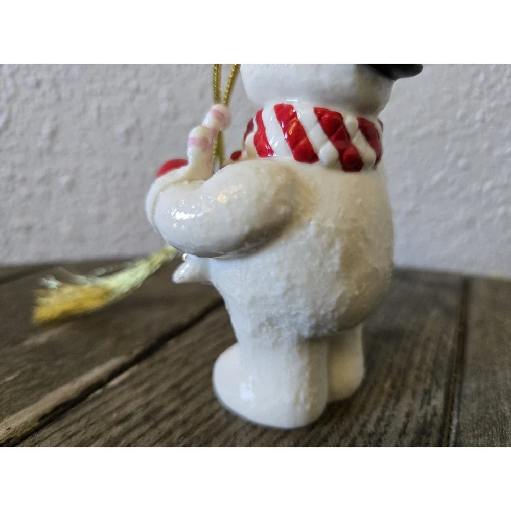 LENOX 2007 Annual Snowman Christmas Ornament SNOWY TREATS #6599609 EXCELLENT